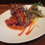 Italia Kappo a．i - ランチのメイン料理は魚もお肉も！どっちもついてます。