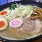 ラーメン人生JET600 - 鶏煮込みそば（大盛り）＋味玉トッピング！