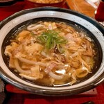 Kineya - かつ丼と王さんの卵とじうどん定食1100円