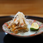 天ぷら 正心庵 - ズワイガニ：バフン雲丹和え