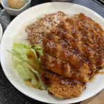 中華四川料理 御縁 - Ｃ：豚カツ丼　ソースがけタイプです。