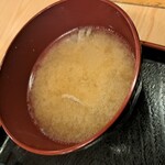 ことぶき寿司 - 特上ランチに付いてきた味噌汁