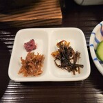 新三浦 - 薬味（ちりめんじゃこ、昆布、しば漬け）