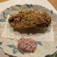 旬菜 おぐら家 - 牡蠣の変わり揚げ