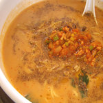 紅太陽 - ランチ「坦々麺」セット(半チャーハン、小鉢２皿付き)♪