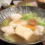 海のホテル島花 - 錦秋鱧のしゃぶしゃぶ鍋