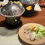 海のホテル島花 - 錦秋鱧のしゃぶしゃぶ鍋