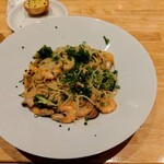 ボーノ - 芝エビとエリンギのペペロンチーノ 1200円