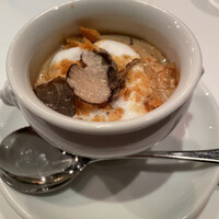 スコルピオーネ 祇園 - ●スープ（黒トリュフ　マッシュルーム）