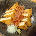 手打ちそば くるみの木 - 焼き三角油揚げ