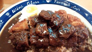 カレーハウス・キッチン - カツカレービーフ乗せ(カツとビーフアップ）（2013.5）