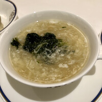 中国料理 桃花林 - あおさ入りのフカヒレスープ