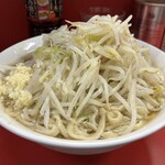 ラーメン二郎 - 【再訪】ラーメン(麺カタカタ,ニンニクのみ)