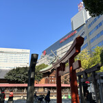 Katsudon Wakaba - 三越裏側に有る警固神社⛩と、今益稲荷神社⛩