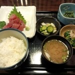 Yazawashokudou - 日替り定食のマグロブツ定食★