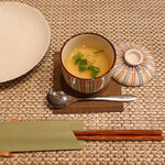 Sumiyaki Koryouri Wasabi - お通しが茶碗蒸し