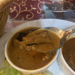 VINAYA Nishiazabu - 茄子はカレーに負けじと味のする茄子。