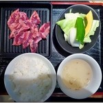 焼肉五苑 札幌宮の森店 - 中落ちカルビ定食【７１４円】