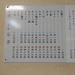 ふじ - メニューの目の前久々だ