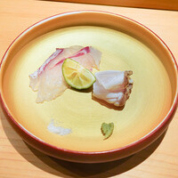 鮨 さかい - クエと鯛お造り