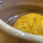 鮨駒 - 自家製南瓜アイス