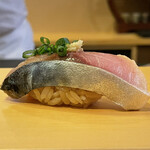 鮨駒 - 船上首折鯖