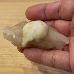 鮨駒 - 真河豚白子乗せ