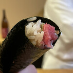 鮨駒 - 鮪手巻き