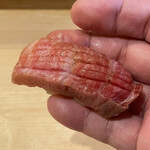 鮨駒 - 塩釜産大トロ柵漬