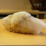 鮨駒 - 真河豚白子乗せ