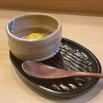 鮨駒 - 自家製南瓜アイス