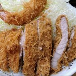 いもや - とんかつ定食+エビフライ