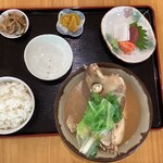 Wagaya - 魚のあら汁定食。880円！！売り切れ次第おしまい。