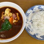 木多郎 - ベーコンエッグ、ライス小（1,000円）