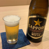 鮨なかむら - 瓶ビールは100円
