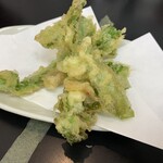 極楽うどん TKU - 期間限定　菜の花の天ぷら