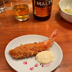 キッチン・オバサン - 海老フライ230円　これも早めに提供していただいた