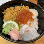谷町 一味禅 - 北海丼（うに、いくら、ほたて）