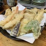 谷町 一味禅 - 天ぷら盛り合わせ（10種）