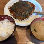 お好み焼き 山小屋 - お好み焼定食！