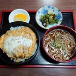 更科そば本店 - カツ丼セット（木・金曜のランチ）700円