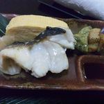どんまい - 2013.5. \2,000コース③　焼き魚はスズキ　だし巻きと木の芽和えもセットで