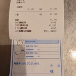 キッチン トット - 今回の伝票