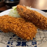 Tonkatsu Maisen - ひれかつ60ｇ＋カキフライ・鮭フライ