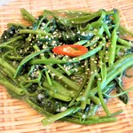アオザイレストラン - 空芯菜炒め（ラウムン・サオ・トイ）
