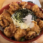 まあまあ屋 - 唐揚げタルタル丼大盛り