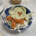 ゆたか食堂 - サーモンサラダ