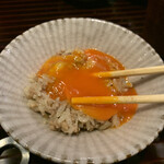 BLESS - そぼろと舞茸のご飯　卵黄のせ　絶対美味いやつバージョン