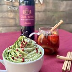 ラ バーズ スクレート ドウ ギャマン - ☆抹茶クリームのホットチョコ☆ごろごろ果実のホットワイン(ノンアルコール)