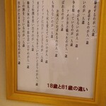 季節料理 薗 - 御手洗いの面白い告知